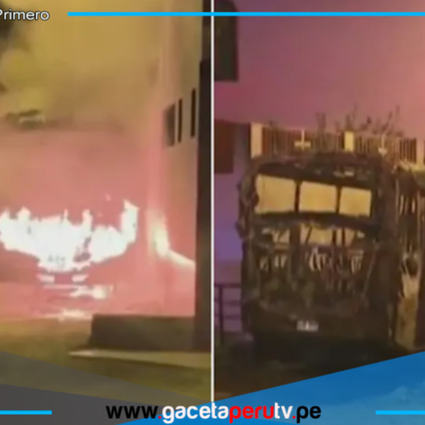  Queman bus de la empresa ‘La 40’ luego del fin del paro de transportistas