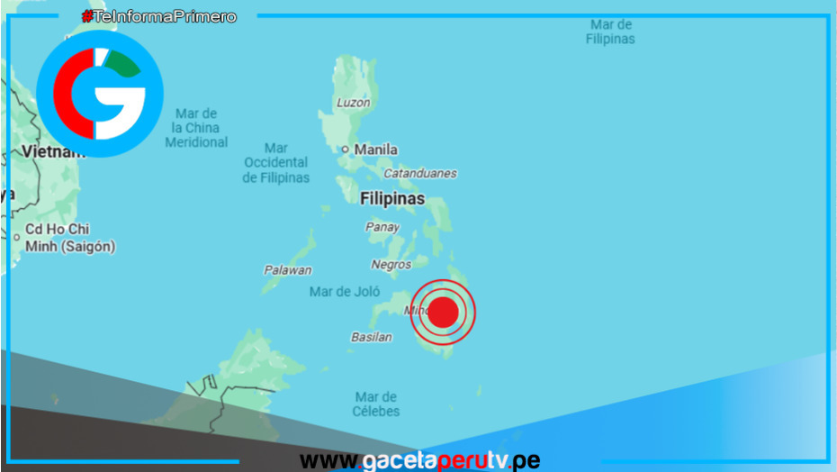 Terremoto de 7,4 sacude el sur de Filipinas y genera alarma de tsunami