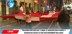 Transportistas y Gén-Z anuncian paro y marcha este 14 de noviembre en Lima