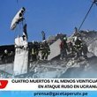 Cuatro muertos y al menos veinticuatro heridos en ataque ruso en Ucrania