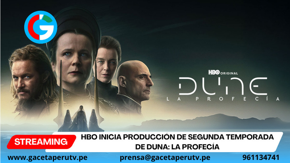 La serie dramática original de hbo ‘Duna: La Profecía’ inicia la producción de su segunda temporada