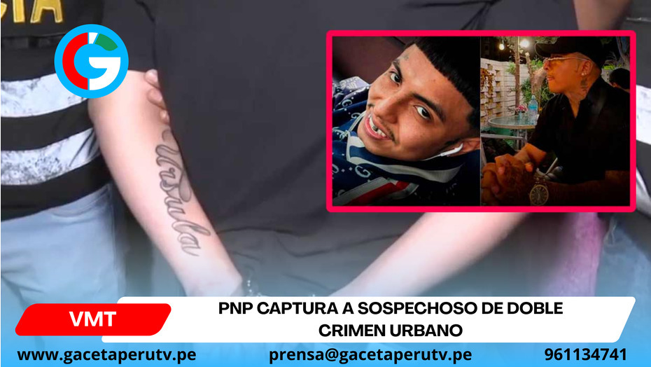 PNP captura a sospechoso de doble crimen urbano