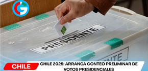 Chile 2025: Arranca conteo preliminar de votos presidenciales
