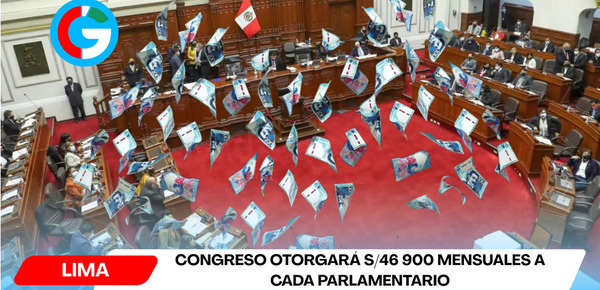 Congreso otorgará S/46 900 mensuales a cada parlamentario