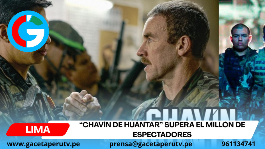“Chavín de Huántar” supera el millón de espectadores.
