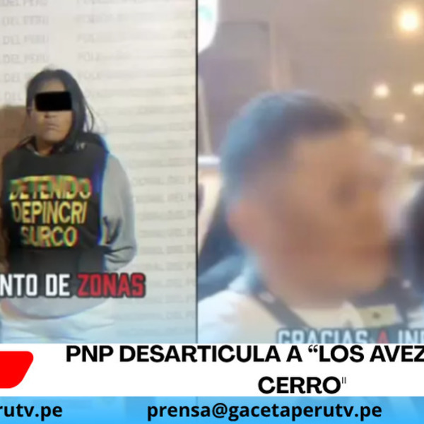 PNP desarticula a “Los Avezados del Cerro".