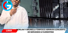 Norlam y Brunella Torpoco abrirán concierto de Servando & Florentino en Lima