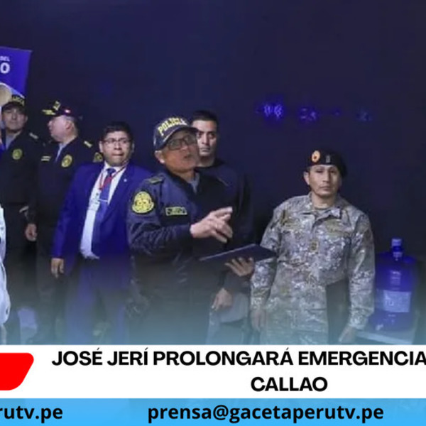 José Jerí prolongará emergencia en Lima y Callao