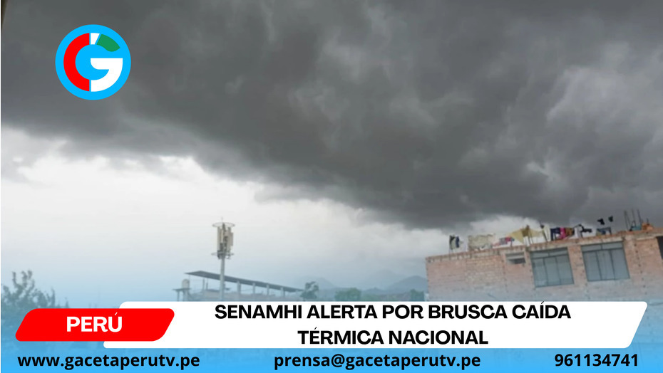 Senamhi alerta por brusca caída térmica nacional