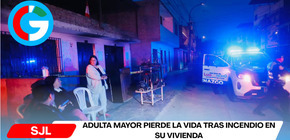 Adulta mayor pierde la vida tras incendio en su vivienda