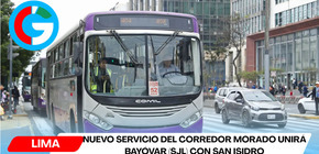 Nuevo servicio del Corredor Morado unirá Bayóvar (SJL) con San Isidro
