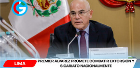 Premier Álvarez promete combatir extorsión y sicariato nacionalmente