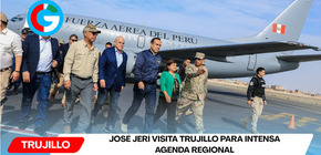 José Jerí visita Trujillo para intensa agenda regional