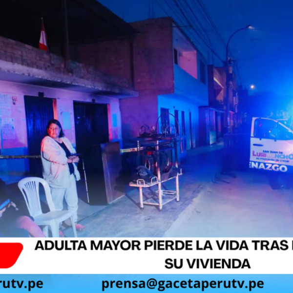 Adulta mayor pierde la vida tras incendio en su vivienda