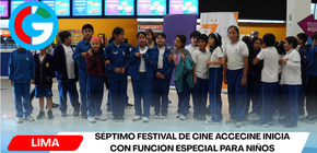 Séptimo festival de cine AcceCine inicia con función especial para niños