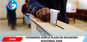 Congreso amplía plazo de afiliación electoral 2026