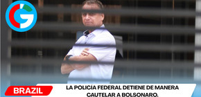 La Policía Federal detiene de manera cautelar a Bolsonaro.