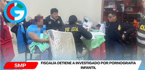 Fiscalía detiene a investigado por pornografía infantil