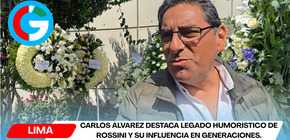 Carlos Álvarez destaca legado humorístico de Rossini y su influencia en generaciones.