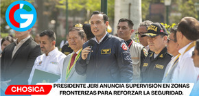 Presidente Jerí anuncia supervisión en zonas fronterizas para reforzar la seguridad