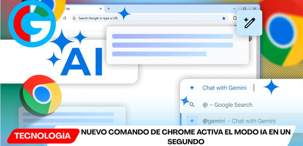 Nuevo comando de Chrome activa el Modo IA en un segundo