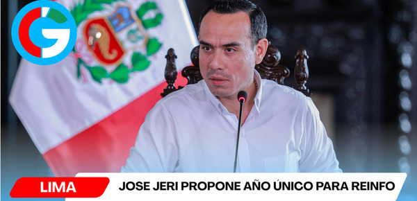 Jose Jeri propone año único para Reinfo