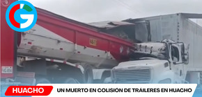 Un muerto en colisión de tráileres en Huacho
