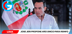 Jose Jeri propone año único para Reinfo