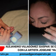 Alejandro Villagómez (Gaspar) se compromete con la artista Joseline “Nube”.