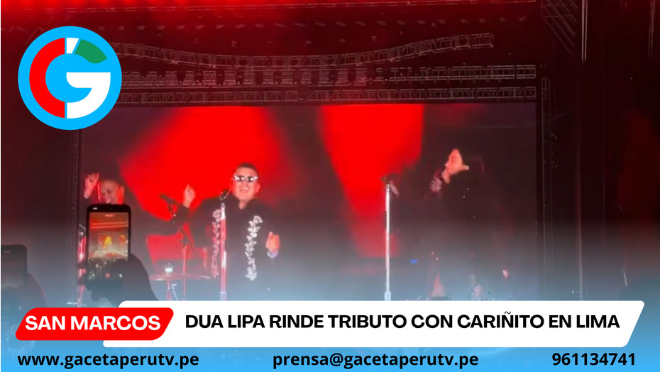 Dua Lipa rinde tributo con Cariñito en Lima
