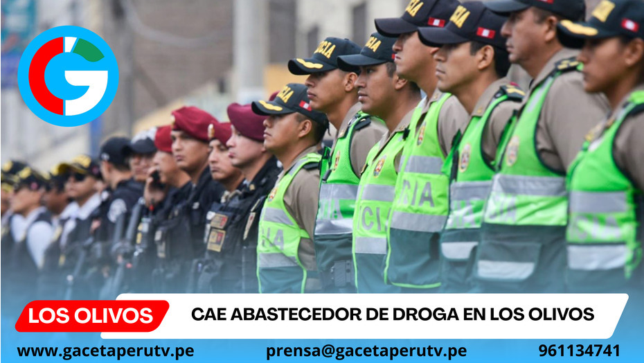 Cae abastecedor de droga en Los Olivos