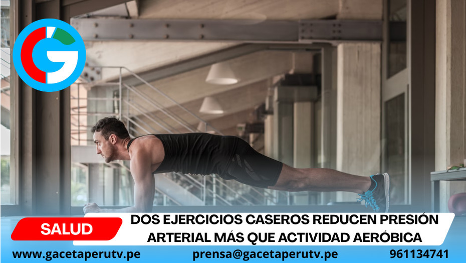 Dos ejercicios caseros reducen presión arterial más que actividad aeróbica