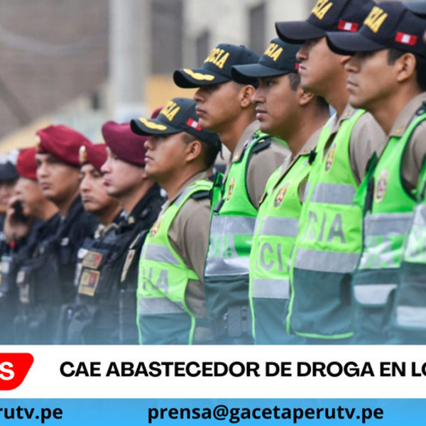 Cae abastecedor de droga en Los Olivos