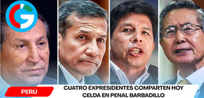 Cuatro expresidentes comparten hoy celda en penal Barbadillo