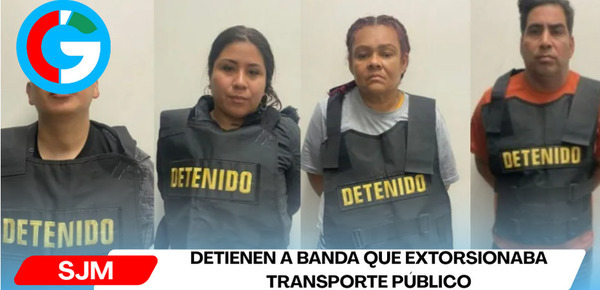Detienen a banda que extorsionaba transporte público