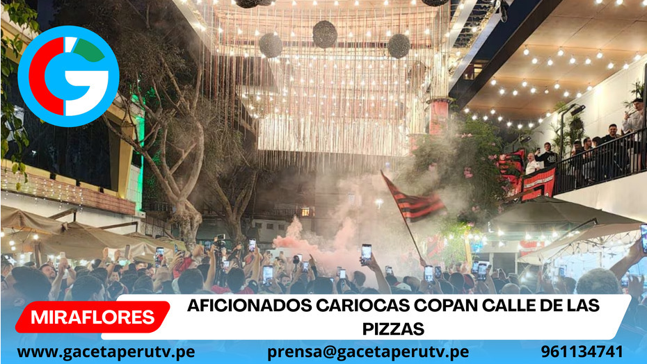 Aficionados cariocas copan Calle de las Pizzas