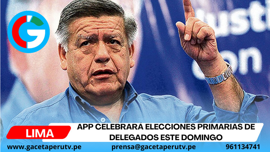 APP celebrará elecciones primarias de delegados este domingo