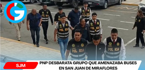 PNP desbarata grupo que amenazaba buses en San Juan de Miraflores