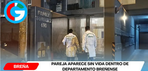Pareja aparece sin vida dentro de departamento breñense