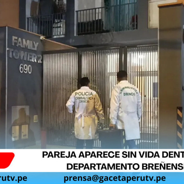 Pareja aparece sin vida dentro de departamento breñense