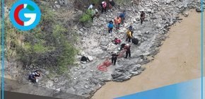 Camioneta cae al río Marañón dejando dos personas aún desaparecidas