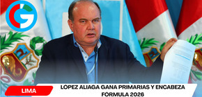 López Aliaga gana primarias y encabeza fórmula 2026
