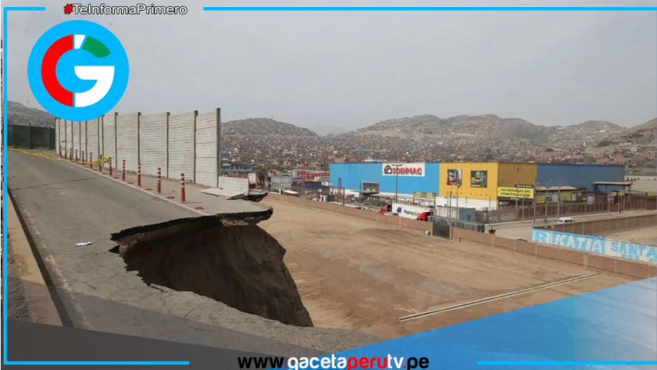 Enorme forado colapsa parte de vía en Av. Gambetta