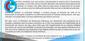 Evalúan salvoconducto para Betssy Chávez tras salida de embajador cubano