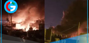 Incendio destruye almacén inflamable en Huachipa