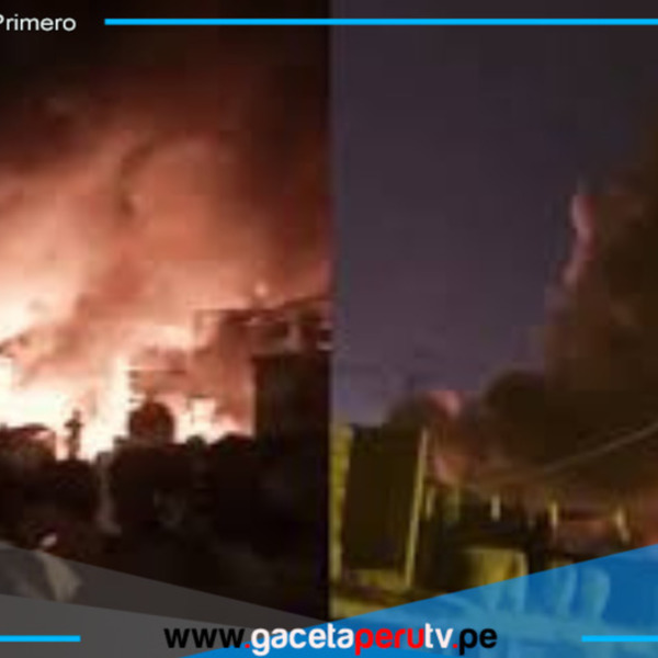 Incendio destruye almacén inflamable en Huachipa