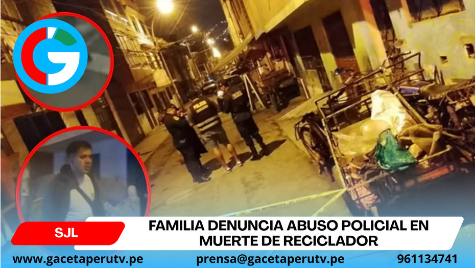 Familia denuncia abuso policial en muerte de reciclador