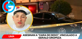 Asesinan a “Cara de dedo”, vinculado a Gerald Oropeza