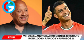 Vin Diesel anuncia aparición de Cristiano Ronaldo en Rápidos y Furiosos 11