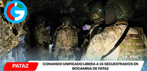 Comando Unificado libera a 15 secuestrados en bocamina de Pataz